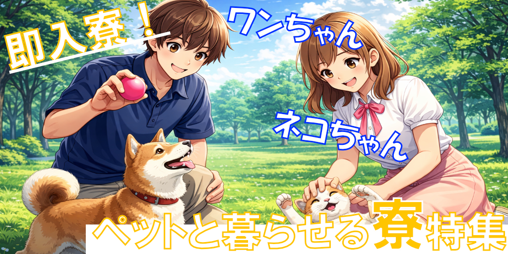 ペットと暮らそう！寮完備